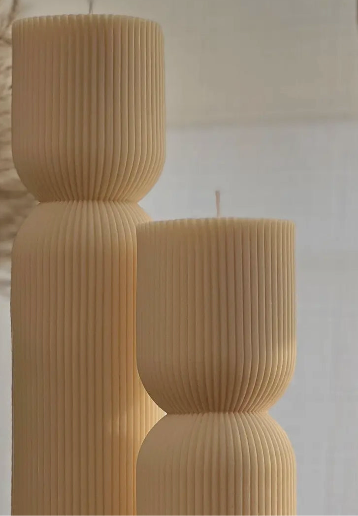 Hour glass candle set